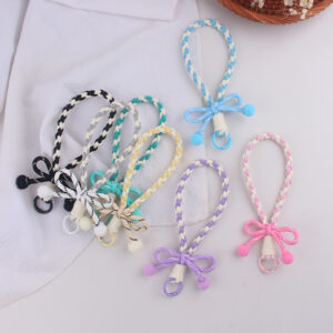 oly-03b0acaf0f64c9ff606bd13bea1b0630 Wholesale Chic Silicone Phone Strap Yellow Bow Keychain Bag Charm Gift Accessory