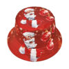 oly-03c99ddc12c0e11a441e51568cb042ce Wholesale Santa Claus Pattern Fisherman Hat Trendy Christmas Red Bucket Hat for Outdoor Gift