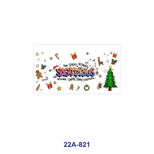 oly-03ca6ae5c3e7b422e05d84ff3d658adf Wholesale 5pcs Cheerful Graffiti Zodiac Letter Christmas Tree Gingerbread Candy Cane Gift Reindeer Snowflake Rose Teapot Mixed Decor Prints 16oz Cup UV DTF Wraps