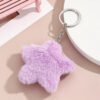 oly-03d1c91796444ef22627671fb85aafba Wholesale Chic White Plush Star Keychain Bag Charm Decorative Accessory for Boutique Resale
