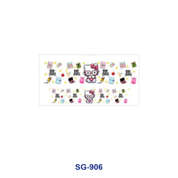 Wholesale 8pcs Cute Girly Cartoon Bow Floral 3oz Cup Stickers Wrap OLY Exclusive