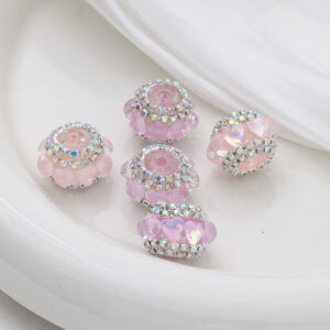 Pink / 20mm love cat eye lantern beads