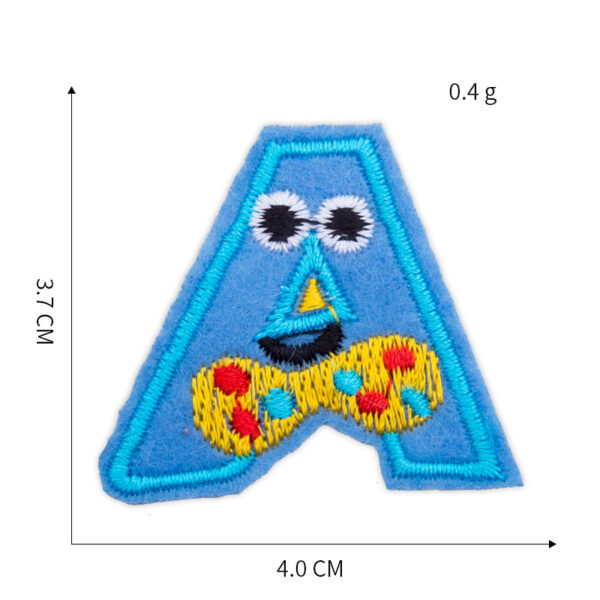 oly-03e651bd8a930934eb5376ec8c3687e2 Wholesale Modern Letter Patch Embroidery Sticker Rayon Fabric Clothing Decorative Accessory