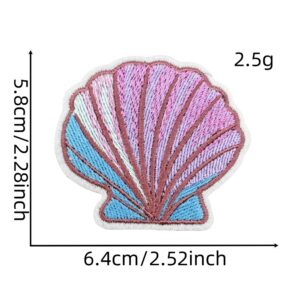 Blue series cloth stickers 5#
