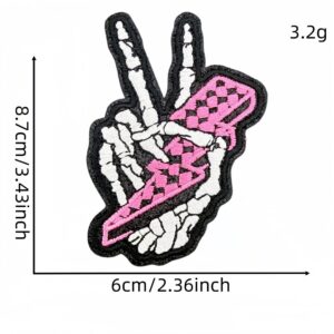 Skeleton hand cloth sticker 4 #
