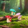 Wholesale Resin Mushroom Cluster Cute DIY Micro Landscape Ornament For Terrarium Garden Decor Resale