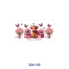 oly-04042c5bfe83aad0afb1386b1e926104 Wholesale 5pcs Valentine Fluffy Farm Calf Heart Rose Butterfly Rainbow Romantic Mixed Print 16oz Cup UV DTF Wraps