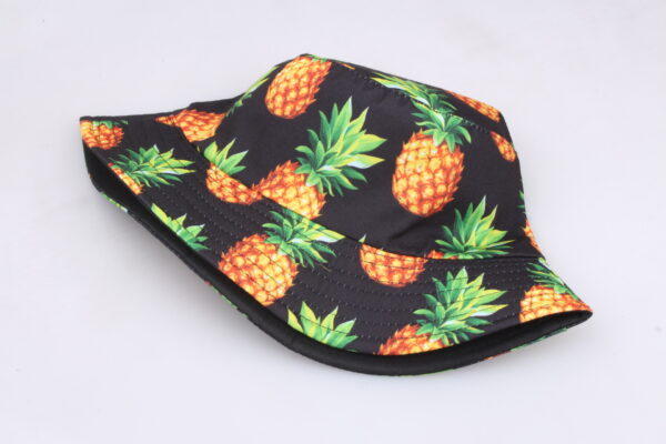 oly-04044035772036da64019035b488bad9 Wholesale Acrylic Fiber Double-Sided Pineapple Print Fisherman Hat Trendy Summer Sun Hat for Women, Resale