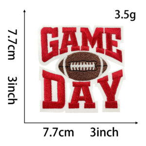 Heated melt glue *red *no rules *gameday football