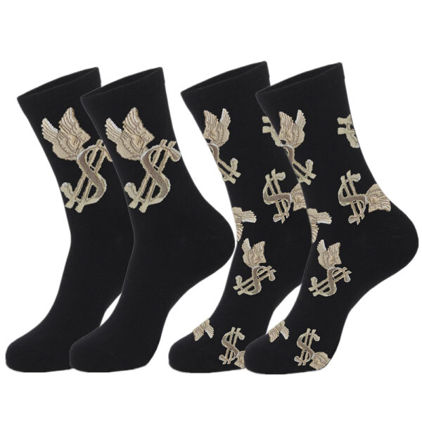 oly-041eb8a6622ac7ad551ea785b8e3a11b Wholesale European Pattern Casual Socks for Youth Unisex Everyday Wear