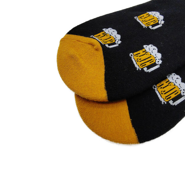 oly-0424dd8dba8eee8264d8aec0e3d45f28 Wholesale Cotton Beer Pattern Socks Unisex High Tube Absorb Sweat Everyday Gift