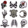 oly-0431d8d6a1023096f0a98f442e8f7d66 Wholesale Vintage Punk Skull Embroidered Patch for DIY Hat Accessory Iron-On