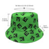 Wholesale Stylish Print Bucket Hat Sun Protection Casual Hat for Daily Wear