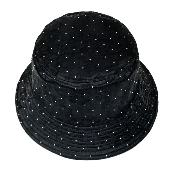 Wholesale Fashion Rhinestone Floral Print Bucket Hat Sun Protection Casual Gift