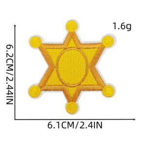 Western denim stickers 8#