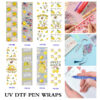 oly-0459d97f860f0cb7b6686932d953818a Wholesale 2/8/16pcs Bright Citrus Cartoon Goose Holiday Series UV DTF Pen and Bookmark Stickers