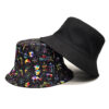oly-0461e42b7c6a0ec137463bcf0cc1f33b Wholesale Christmas Retro Printed Double Sided Fisherman Hat Sun Protection Fashion Accessory Gift