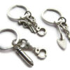 Wholesale Alloy European Style 3 Piece Keychain Set Fashion Accessory Gift