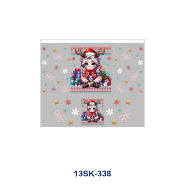 Wholesale 8pcs Christmas Elf Mini Cup Keychain Sticker