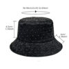 Wholesale Fashion Rhinestone Floral Print Bucket Hat Sun Protection Casual Gift
