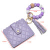 Wholesale Geometric PU Leather Bracelet Card Holder Keychain Women's Everyday Accessory Gift