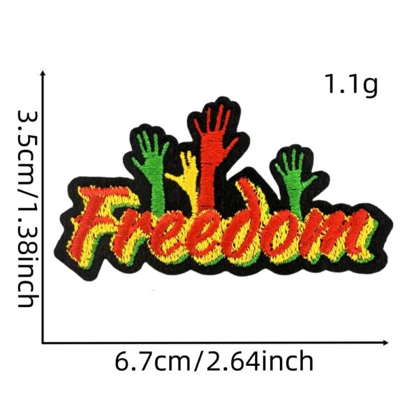 oly-049e734c1e2375a83a7806be98cc9f48 Wholesale Rainbow Black Moon Face Embroidered Patch Polyester Thread Decorative Craft Supply