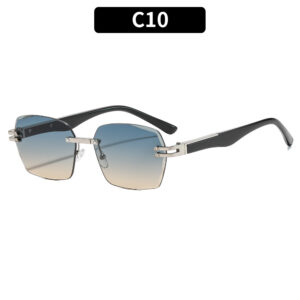 C10-Silver-framed Blue Tea Slices