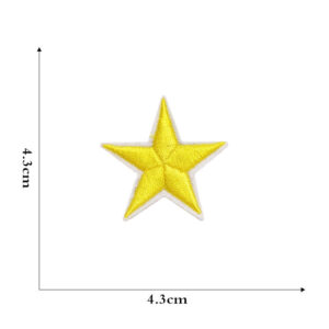Light yellow five-pointed star Small size cloth stickers