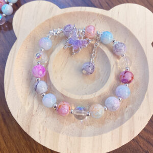 Colorful pattern butterfly bracelet (opp bag)