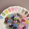 oly-04de1b05f3dca58b6be180fb0216a782 Wholesale Alloy Baking Paint Double Flower Pendant DIY Phone Chain Keychain Accessory Mix Color Resale Gift