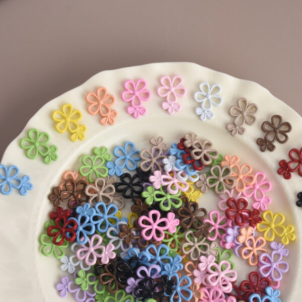 oly-04de1b05f3dca58b6be180fb0216a782 Wholesale Alloy Baking Paint Double Flower Pendant DIY Phone Chain Keychain Accessory Mix Color Resale Gift