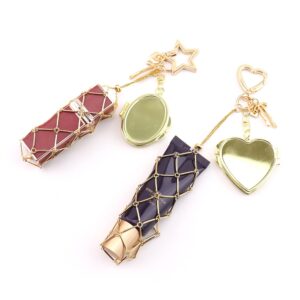 oly-04de7be562806ede1e8bd1c871065197 Wholesale Love Money Gold Metal Net Bag Keychain Decorative Accessory Boutique Resale
