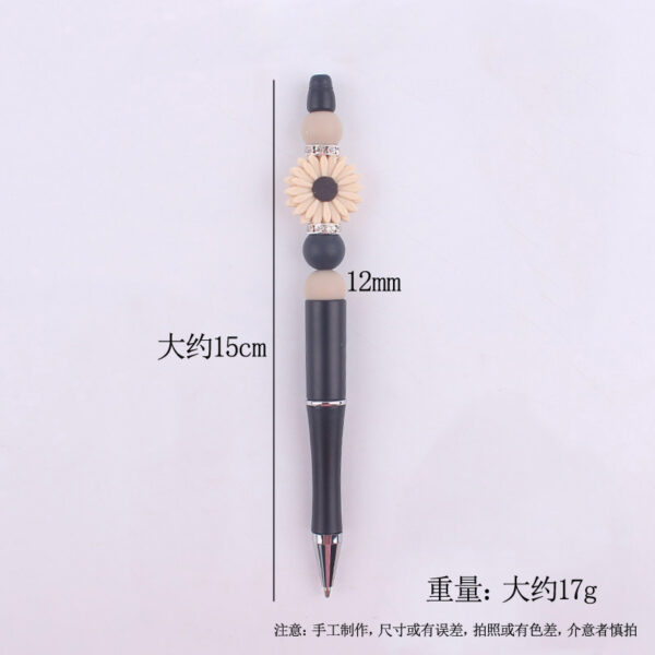 oly-0529ec0d18b67a0d435a2fae441980db Wholesale Chic Beaded Pen Creative DIY Silicone Bead Writing Pen for Resale