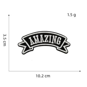 Punk style skull cloth stickers 11#