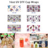 oly-053a3fbc061f8717c5d086537ae6d8ca Wholesale 5pcs Vibrant Rainbow Tie Dye Cute Cartoon Koala Owl Penguin Panda Leopard Bow Flower Star Mixed Decor Prints 16oz Cup UV DTF Wraps