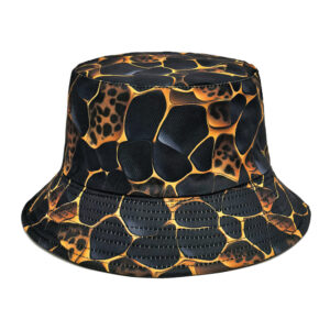 Wholesale Chic Snake Print Fisherman Hat Double Sided Sun Protection Unisex Summer Hat for Resale
