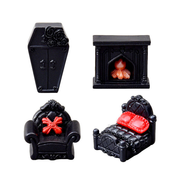 Wholesale Gothic Resin Skull Wardrobe Decoration for Horror Themed Party and Home Decor