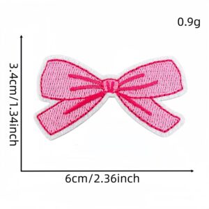 Pink bow cloth patch 3 #