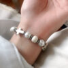 Wholesale Punk Cross Bracelet Pearl Turquoise Unisex Fashion Accessory Gift