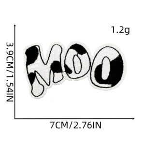 Cow style cloth stickers 5#