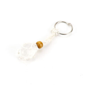 White crystal keychain