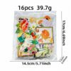 oly-05a17006a87d52e331086980a7033c12 Wholesale Polyester Thread Embroidered Patches 16pcs Garden Floral Design with English Slogan for Clothing Decoration Gift