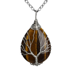 Tiger stone water drop (large size 3x4cm)