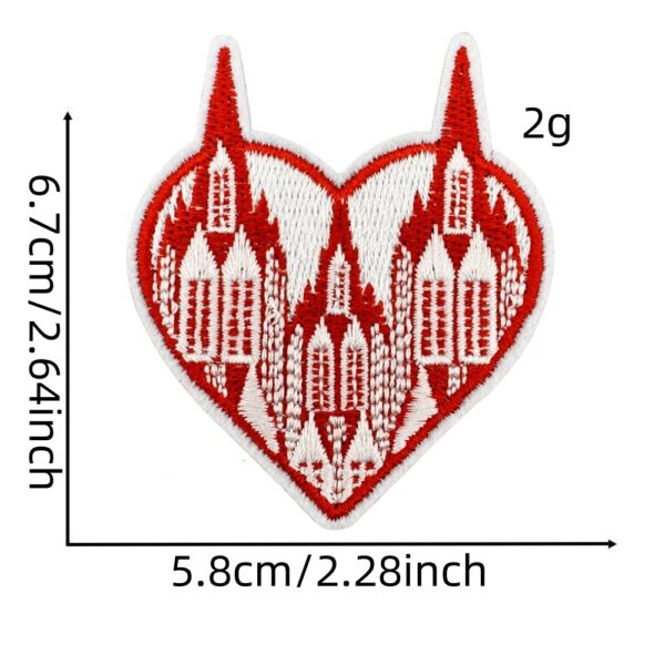 Wholesale Red Clown Iron-On Patch, Polyester Carnival Decorative Applique, DIY Craft Supply
