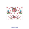 Wholesale 2/4/8pcs Watercolor Butterfly Floral Print Mini Cup Keychain Sticker