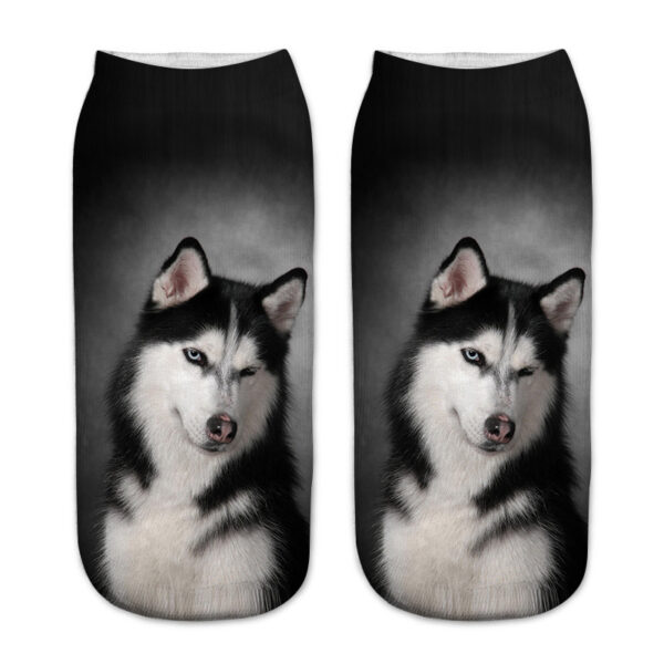 Wholesale 3D Printed Dog Pattern Socks Fashion Accessory Gift