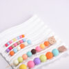 Wholesale Modern Acrylic Loose Beads 6mm White Electroplated Finish for DIY Phone Chains Boutique Resale