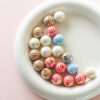 oly-05d8dae954571fac51f5e80489ef766a Wholesale Light Luxury Acrylic Grid Beads DIY Phone Charm Car Key Accessory for Resale