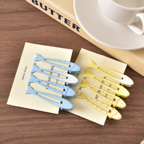 oly-0602aed2164b4f931afd27dc73e6ab9d Wholesale Cute Fish Shape Hair Clips Set Trendy Summer Fashion Accessory for Everyday Styling, Gift for Women Girls