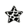 Wholesale Cow Cloth Patches Black White Lightning Heart Embroidered Patches for Clothing DIY Accessory